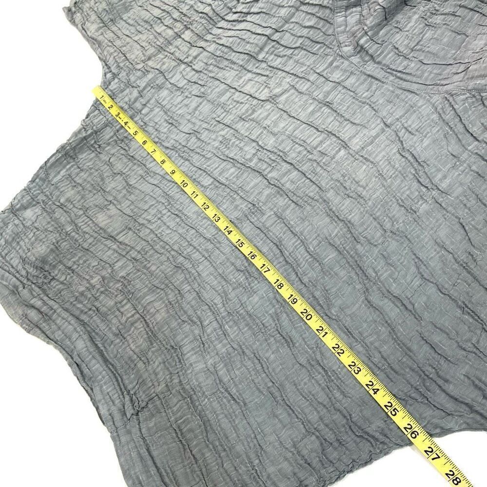 GRIZAS Linen & Silk Cowl Neck Oversized Top - Picture 4 of 7